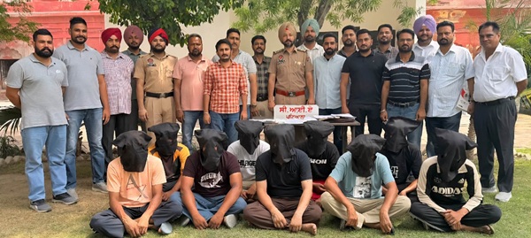 9 arrested