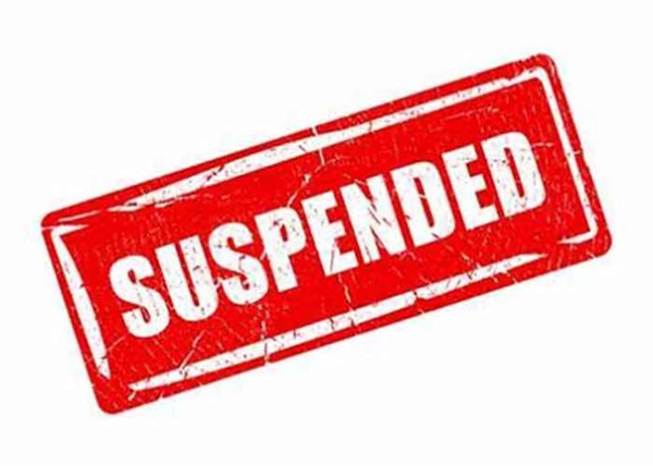 suspended