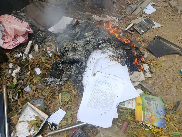 Record burned