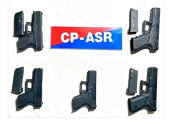 five pistols