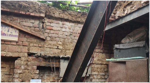 roof collapsed