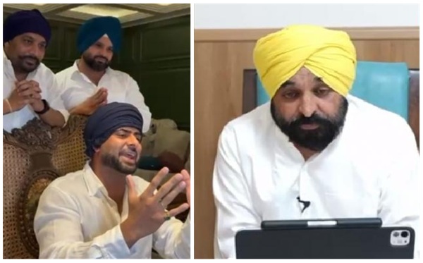 Bhagwant Mann with Mankirt Aulakh