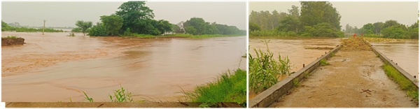 Rivers overflowed