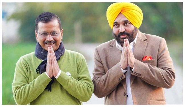ਕੇਜਰੀਵਾਲ ਅਤੇ ਮਾਨ